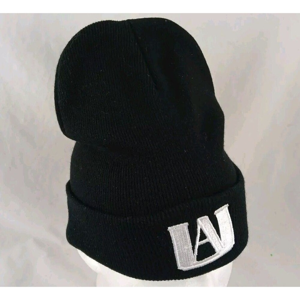 My Hero Academia UA Anime Black Embroidered Winter Beanie Hat-EXCELLENT!